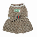 Gucci Monogram Sleeveless Bowtie Dress