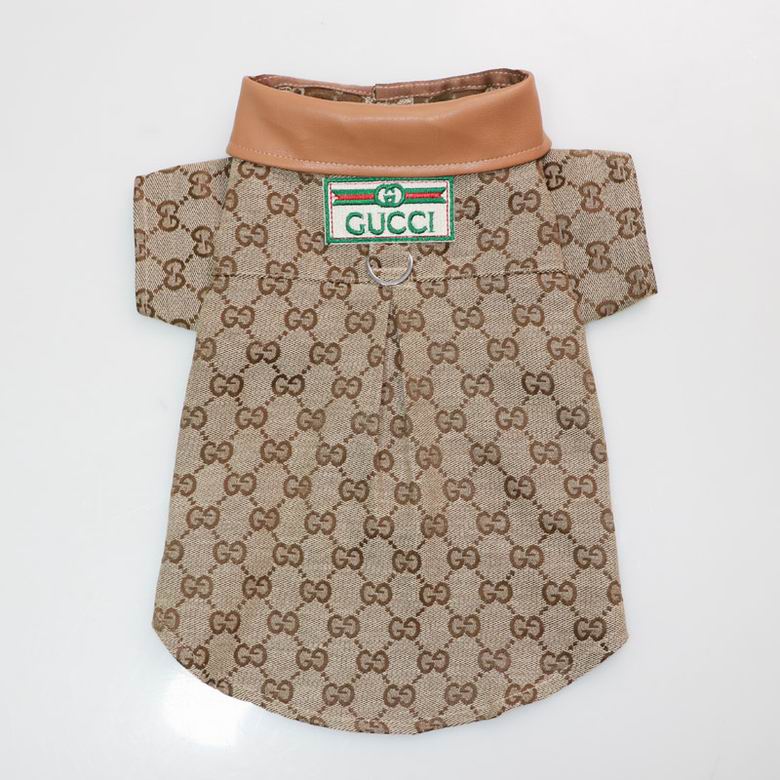 Gucci Monogram Faux leather Collared  Canvas Dress