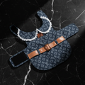 Monogram Denim Vest — Dark Marble